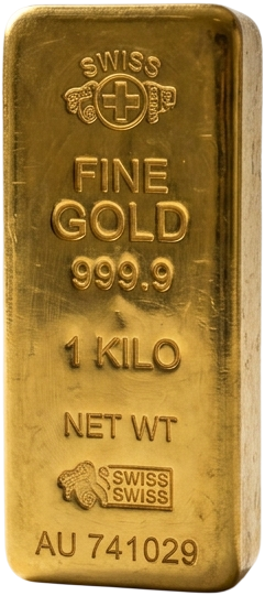 Lingotto d'oro fino 999,9 da 1 kg